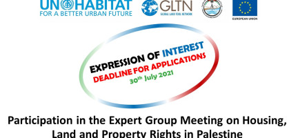 Expression of Interest for participation in the Expert Group Meeting on Housing, Land and Property Rights in Palestine